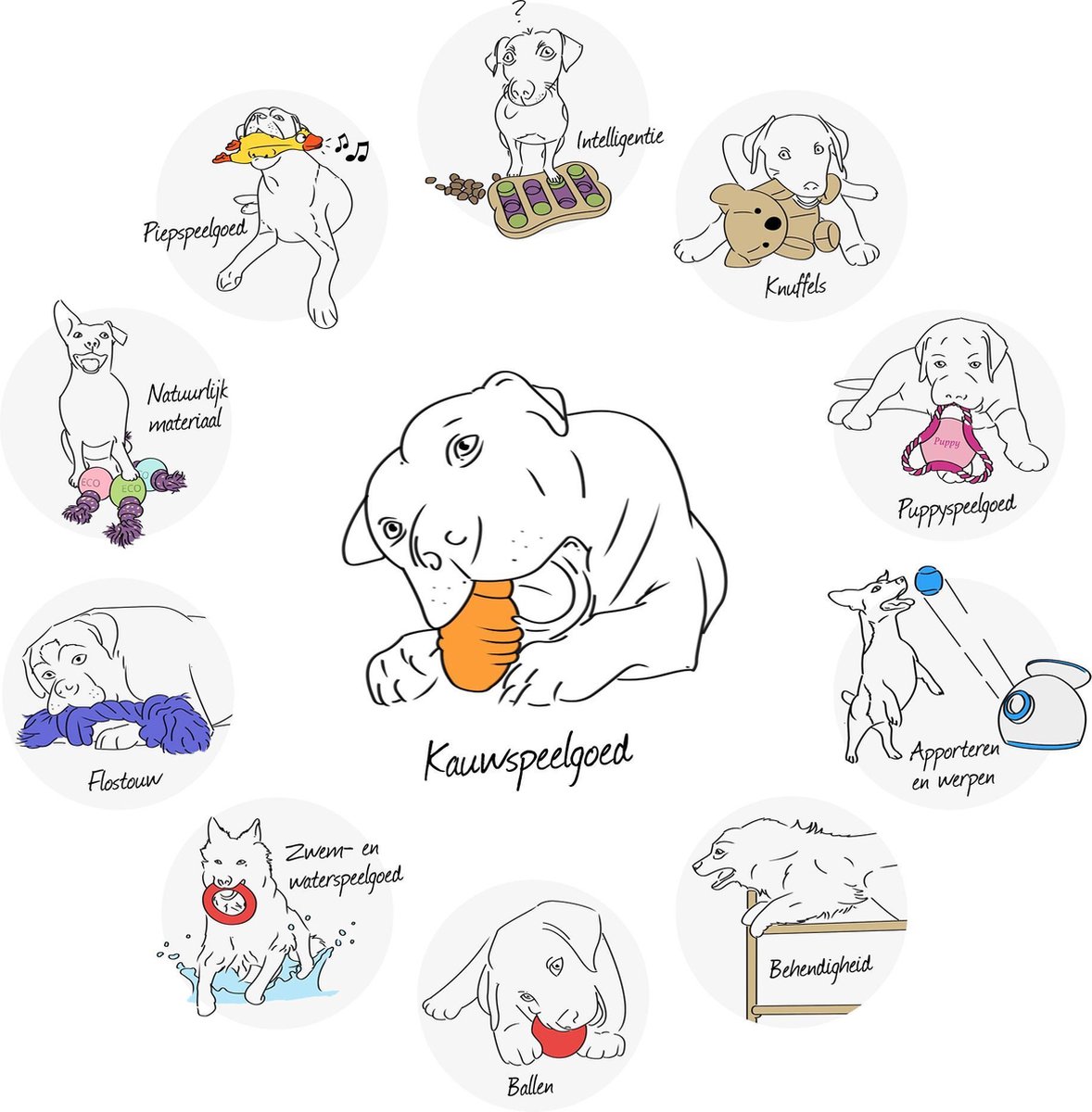 KONG Classic - Snackbal Honden Speelgoed - 8.9 cm thumbnail 2