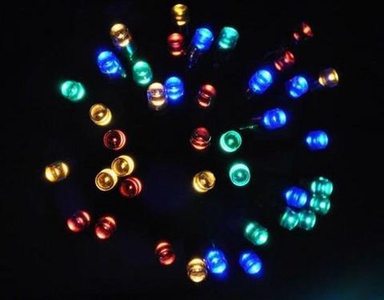 Kerstverlichting Zonne-energie 40 Led - Multicolor | bol.com