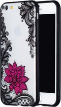 Mandala backcover hoesje voor de Apple Iphone 6 / 6S met roze bloem