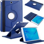 Galaxy Tab A 9,7  Donker Blauw SM T550 Tablet Case met 360° draaistand cover hoes