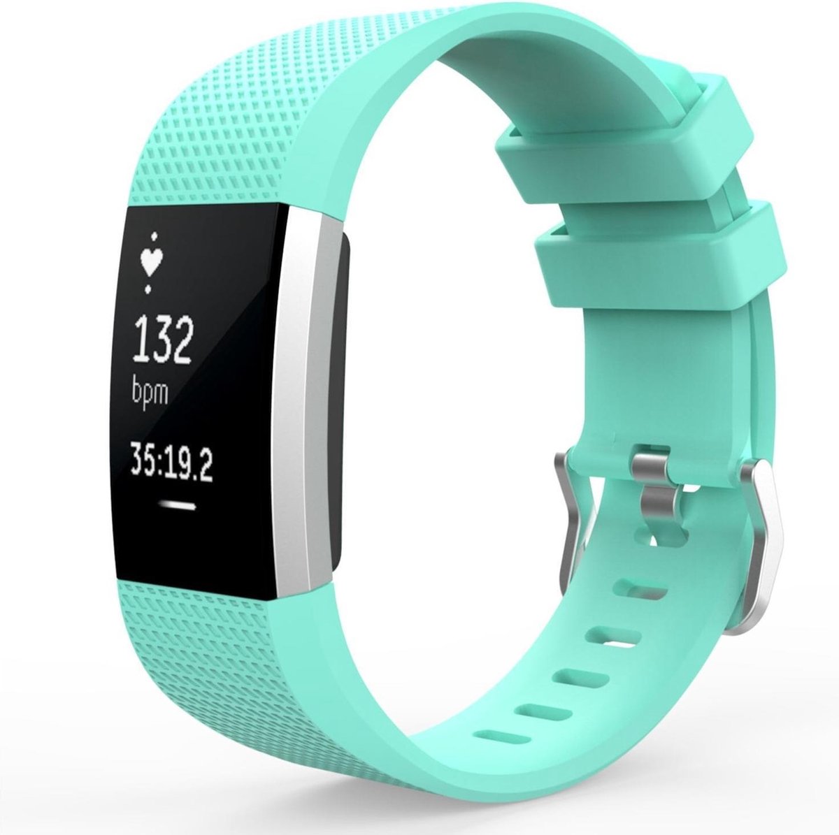 watchbands-shop.nl Siliconen bandje - Fitbit Charge 2 - Groen