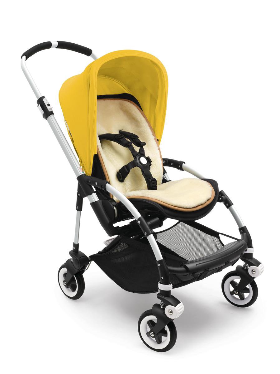 Bugaboo Wollen Seat Liner Tweezijdig Wit bol