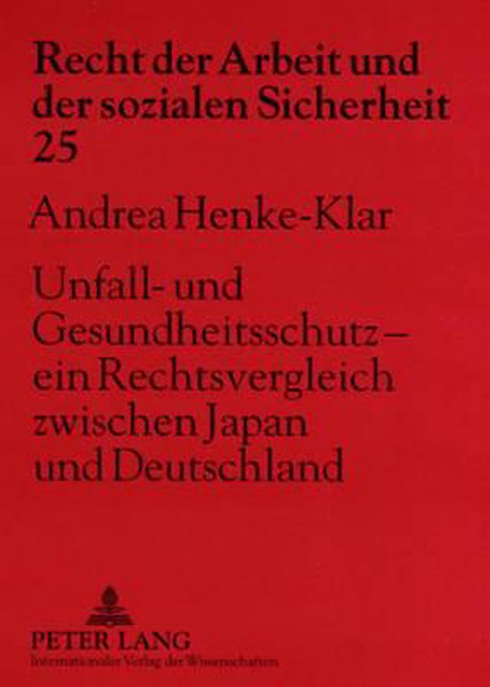 Unfall- und Gesundheitsschutz - ein Rechtsvergleich zwischen ... - cover