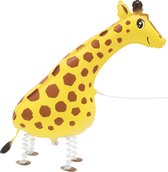 UNIQUE - Metallic wandelende giraffe ballon