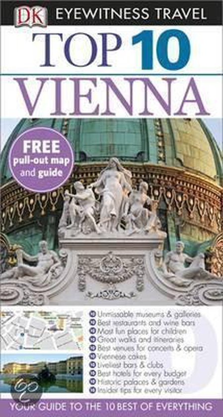 DK Eyewitness Travel Top 10 Wenen reisgids met gratis uitneembare kaart en gids, met afbeeldingen van musea, gebouwen, eten en tuinen.