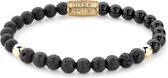 Rebel and Rose Mixed Balls Black Beauty 6mm Armband RR-60045-G-XS (Lengte: 15.00-16.50 cm)