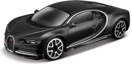 Jouet miniature de voiture Bugatti Chiron 1:43 anthracite | bol.com