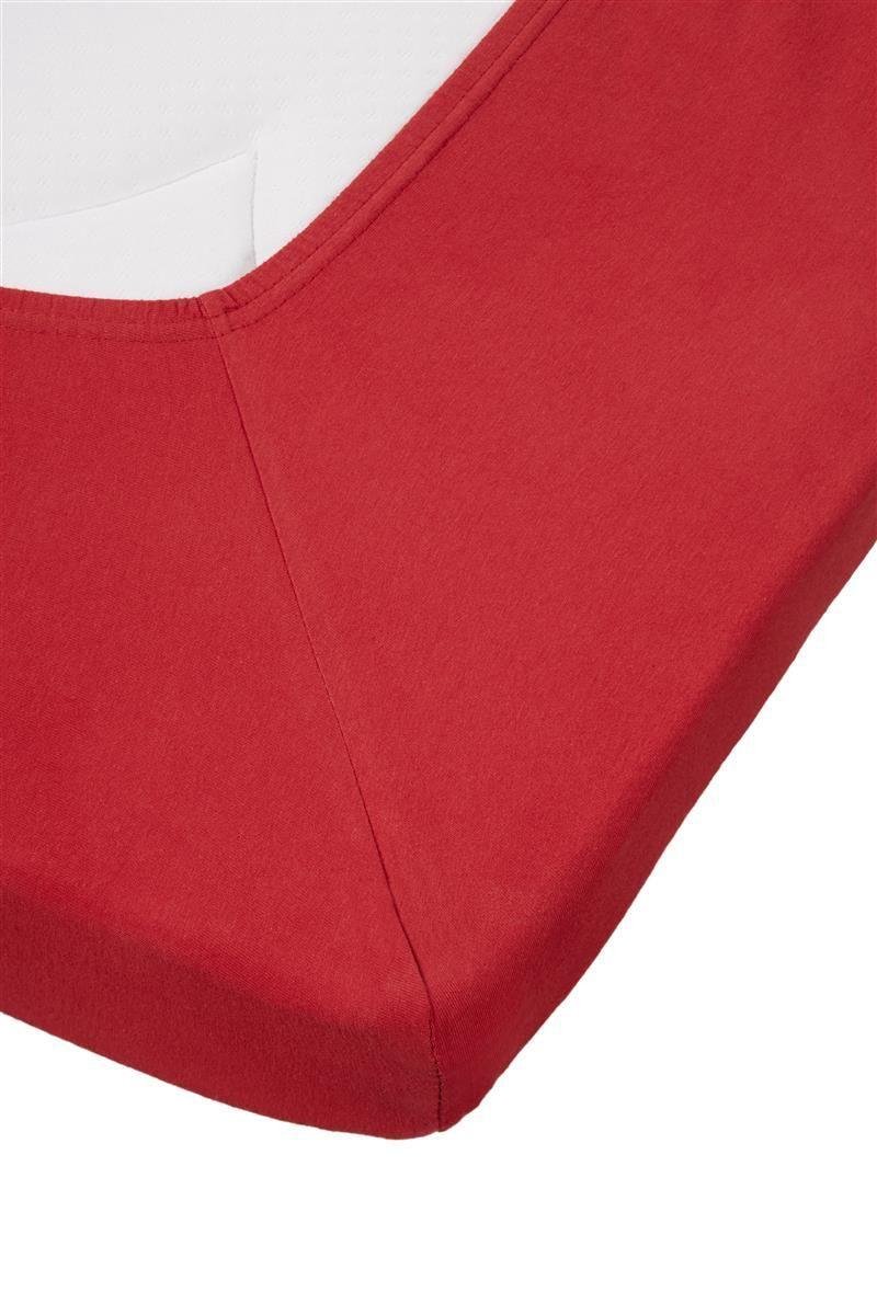Uitstekende Jersey Topper Hoeslaken Rood | 90x200 | Heerlijk Zacht En Soepel | Duurzame Kwaliteit