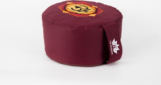 Om Namaste Ronde Meditatiekussen Chakra Collection - Rood 1e Chakra van Om Namaste — afbeelding 2
