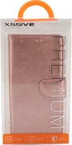 Xssive Hoesje voor Samsung Galaxy A3 2016 A310 - Book Case - geschikt voor 3 pasjes - Rose Goud