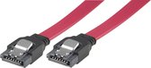 DELTACO SATA-05D, câble SATA, rouge, 0,5 m