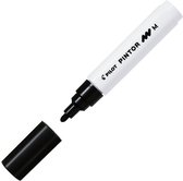 Pilot Pintor - Zwarte Verfstift - Medium -  1,4mm schrijfbreedte - Inkt op waterbasis - Dekt op elk oppervlak