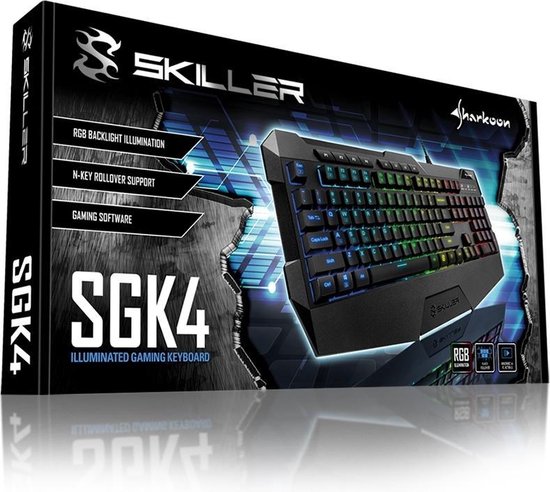 Sharkoon Skiller SGK4 Gaming Toetsenbord / Keyboard met RGB LED verlichting  (QWERTY /... | bol