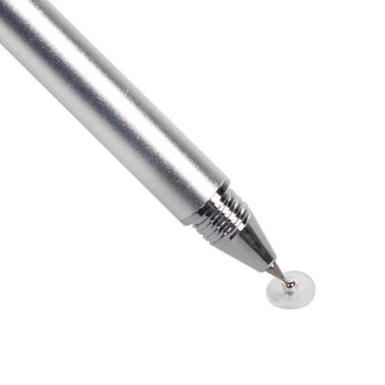 DrPhone - SX Pro V5 Premium Stylus Pen Precisie Disc Capacitief - Geschikt voor Tablet en Smartphone - Zilver van DrPhone — afbeelding 3