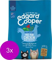 Edgard&Cooper Senior Kip&Witvis - Kattenvoer - 3 x 300 g