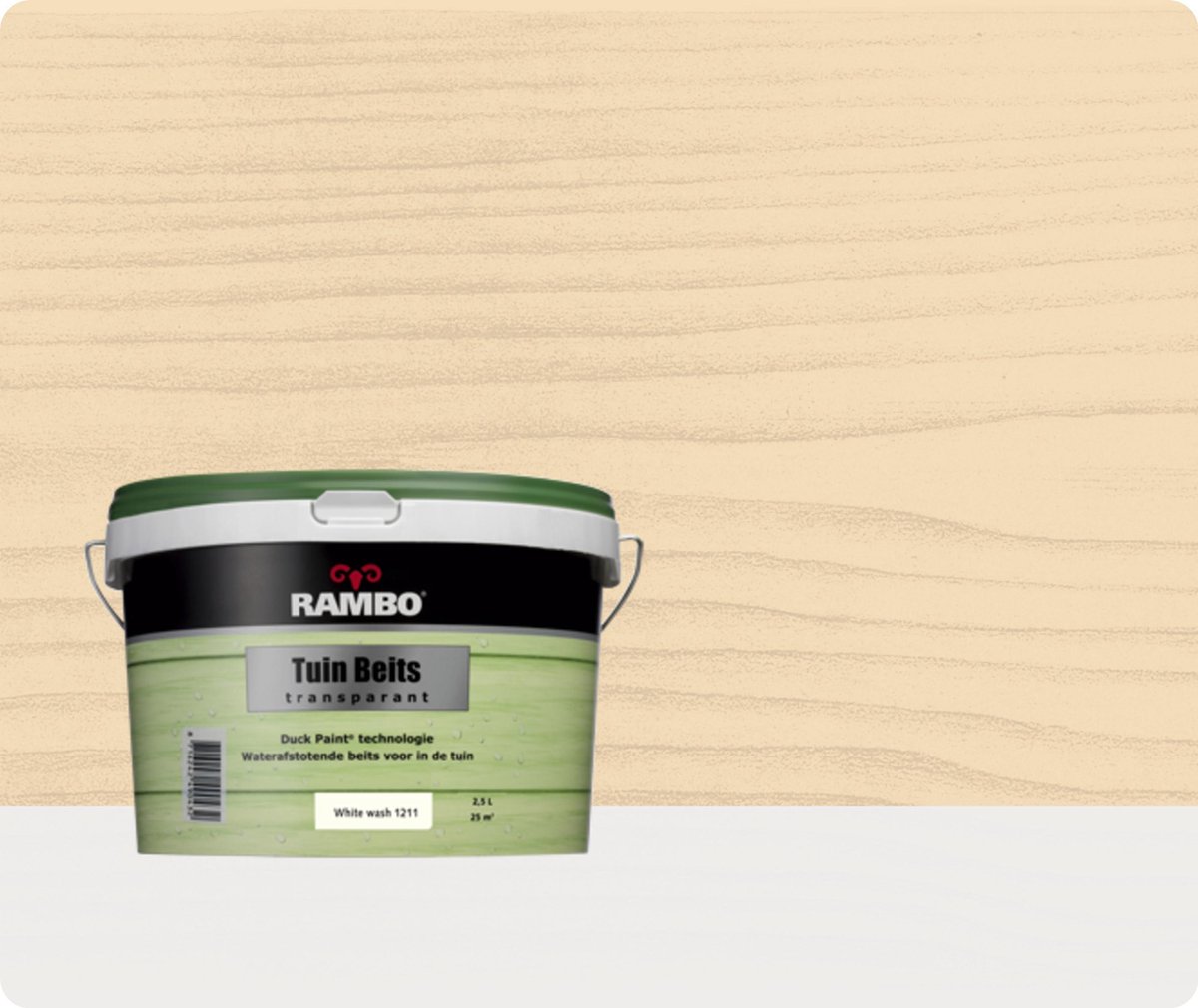 virtueel uitbreiden Het beste Rambo Tuinbeits - 2,5 liter - Whitewash - Transparant | bol.com