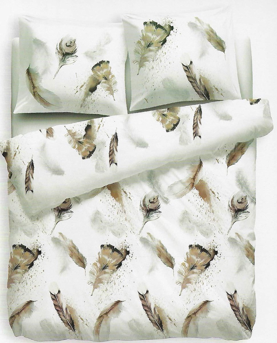 Face2Face dekbedovertrek Luko Taupe/Grey 140x200cm + 60x80cm
