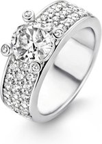 TI SENTO Milano Ring 1493ZI - Maat 52 (16,5 mm) - Gerhodineerd Sterling Zilver