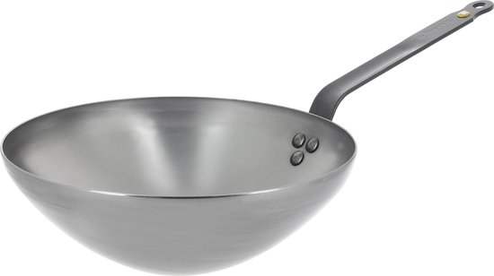 DeBuyer Mineral B Wokpan – 28CM – Zonder Anti Aanbaklaag – PFAS Vrij