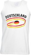 Witte heren tanktop Duitsland S