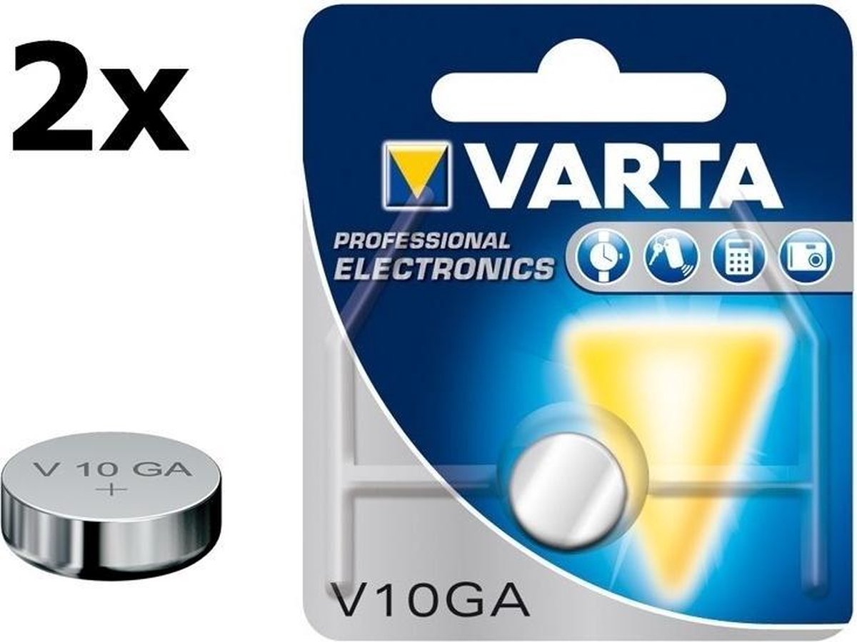 2 Stuks - Varta Battery Professional Electronics V10GA 4274 knoopcel batterij