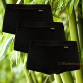 Boru Bamboe - Boxershort Dames -  Zwart - 3 Pack - 3 stuks- Maat XL