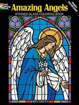 Amazing Angels Stained Glass Coloring Bk