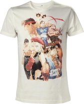 StreetFighter - White T-shirt Characters - L