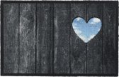 Hamat Deurmat Wood panel heart 50x75cm