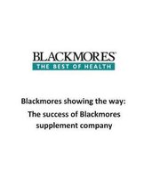 Blackmores Showing the Way