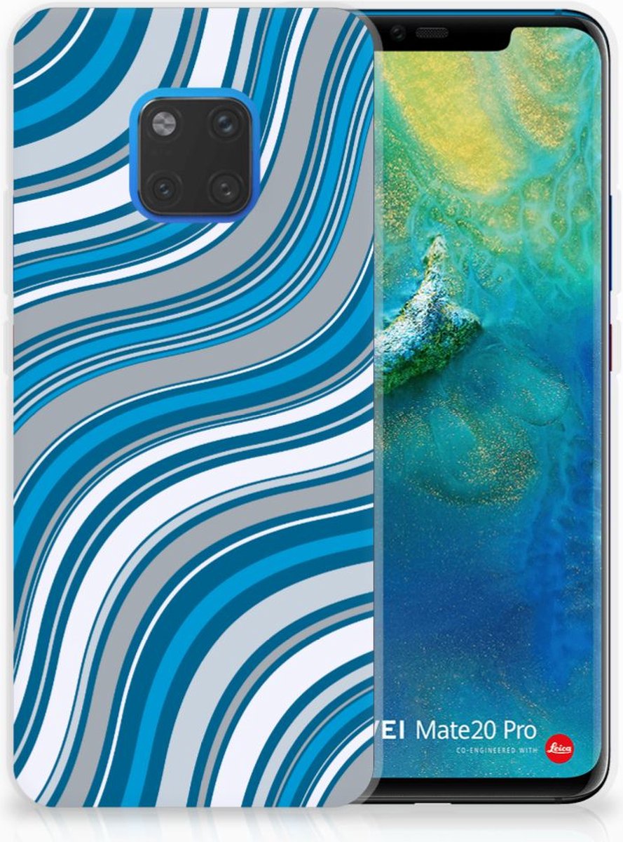 Huawei Mate 20 Pro TPU bumper Waves Blue