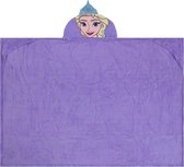 Frozen fleece deken met kap 120x80 (paars)