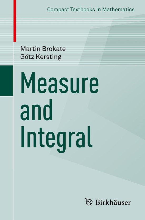 Mathematics and Statistics (R0) - Measure and Integral - cover