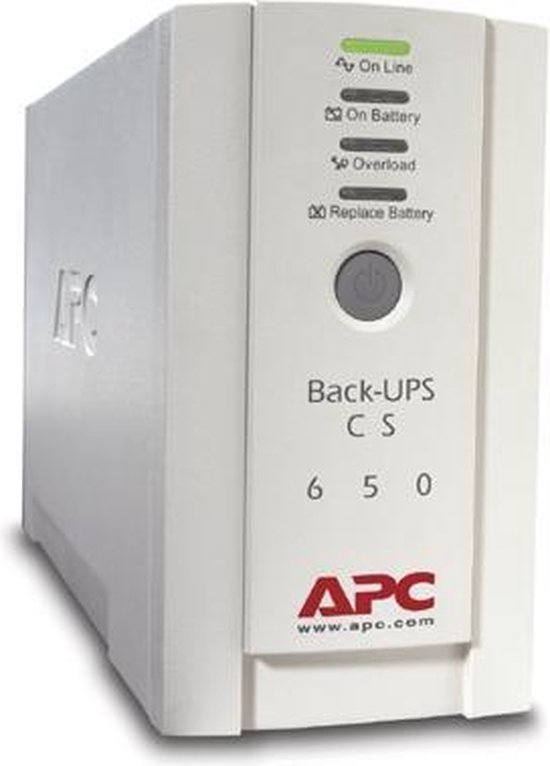 APC Back-UPS BK650EI - Noodstroomvoeding 4x C13 uitgang, USB, 650VA - APC