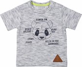 Dirkje Shirt Panda Melee Grijs/Blauw - Maat 68