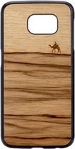 Man & Wood Back Case Echt Hout - Geschikt voor Samsung Galaxy S6 - Terra