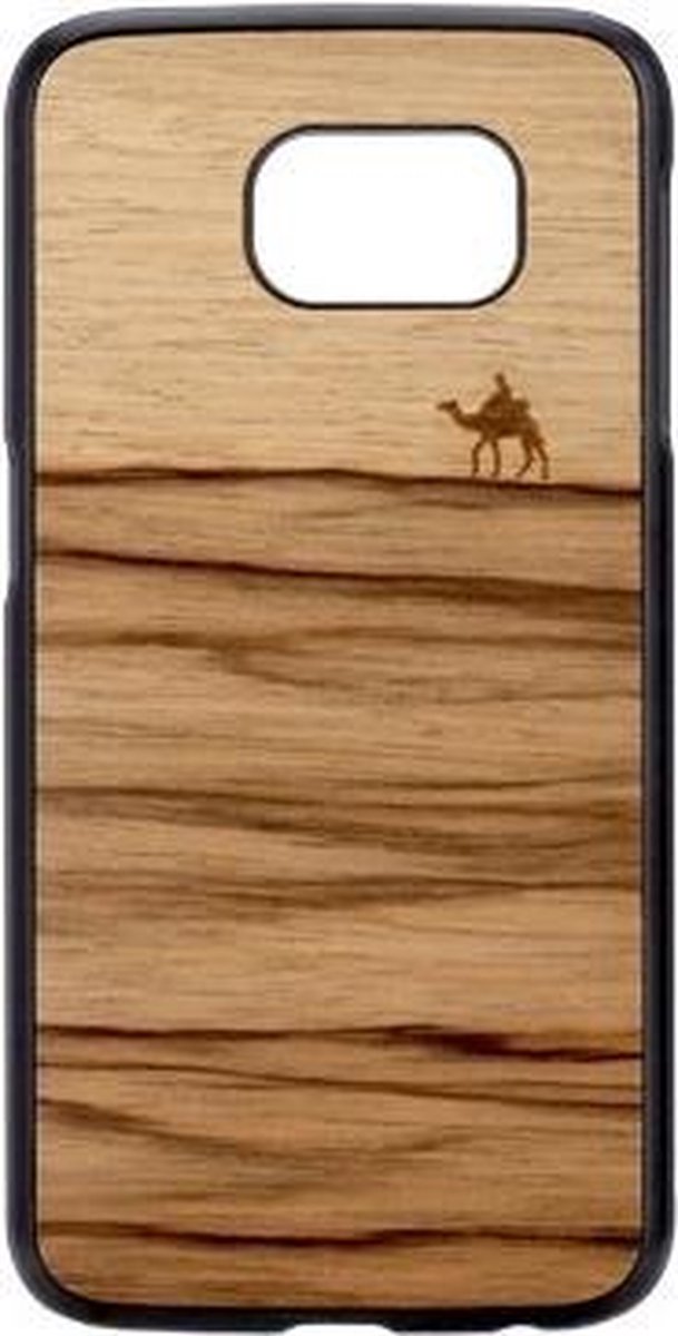 Man & Wood Samsung Galaxy S6 Back Case Echt Hout - Terra