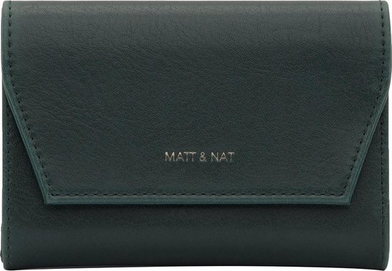 Elegantie opzettelijk botsen Matt & Nat-Portemonnees-Vera Small Vintage Wallet-Groen | bol.com