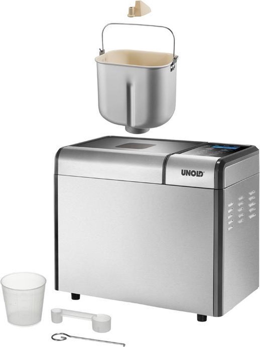 Unold Backmeister Edel Roestvrijstaal 550W broodbakmachine