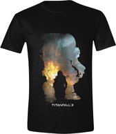 Titanfall 2 - Titan Scorch & Kane Mannen T-Shirt - Zwart - XL