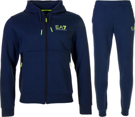 EA7 Gym Joggingpak Heren Trainingspak - Maat XL - Mannen - blauw | bol.com