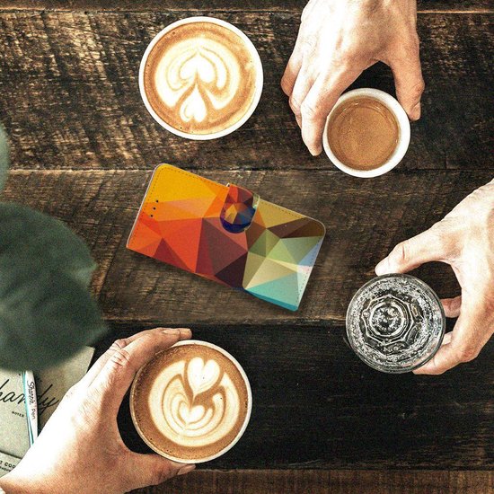 Coque pour Motorola Moto G7 Play Coque Téléphone Couleur Polygon