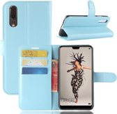 Book Case - Huawei P20 Hoesje - Lichtblauw