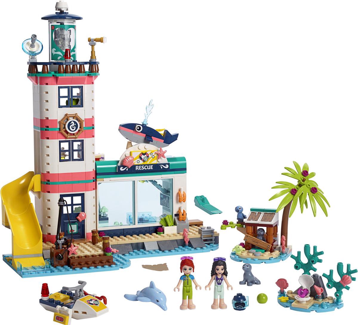 LEGO Friends Le centre de sauvetage du phare 41380 – Kit de construction  (602 pièces)