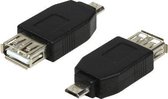 LogiLink kabeladapters/verloopstukjes Adapter USB 2.0 micro B male to USB 2.0-A female