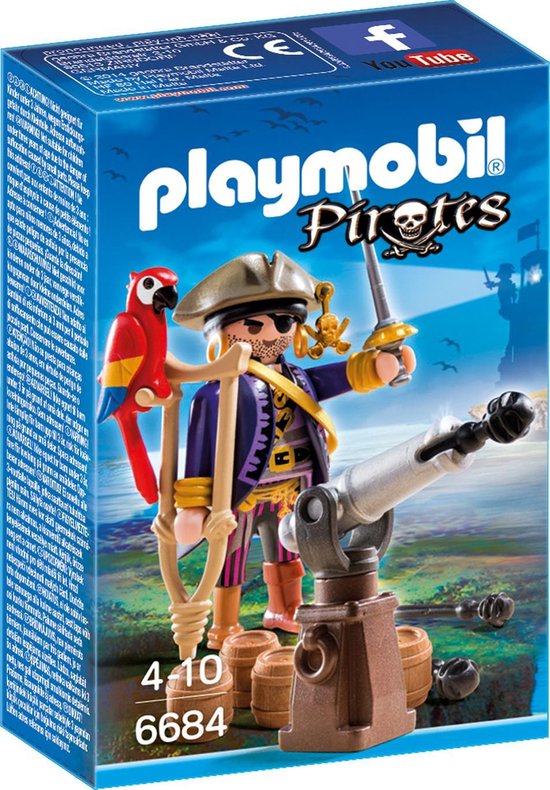 Playmobil Piratenkapitein Eénoog - 6684 | bol.com
