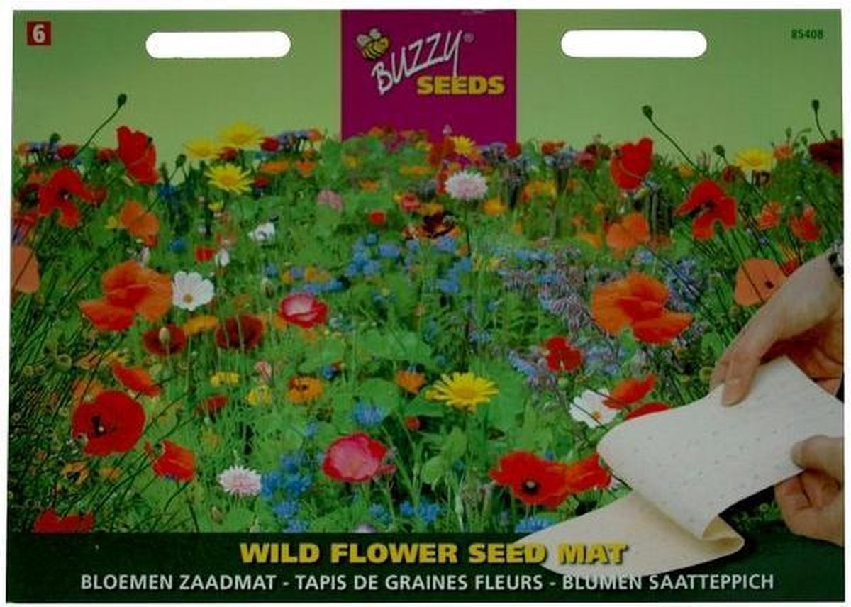 Zaadmat wilde bloemenmengsel - set van 5 stuks | bol.com