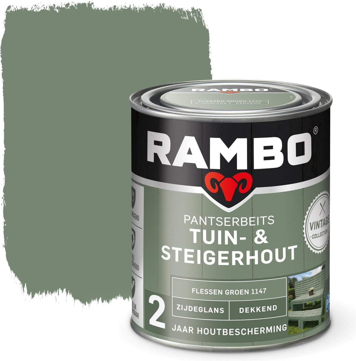 Tuin - & Steigerhout 750 ml Flessen Groen 1147