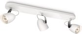 Philips myLiving Catalpa - Plafondlamp - Opbouwspot - 3 lichts - Dimbaar - Wit