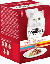 Gourmet Mon Petit Intense - kattenvoer natvoer - Duo Vis/Vlees - 24 x 50 gr